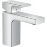 Bateria umywalkowa 100 z odizolowanym kanałem wody i metalowym kpl odpływowym z cięgłem Chrom Vernis Shape HANSGROHE 71568000