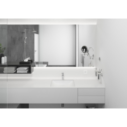 Jednouchwytowa bateria umywalkowa 100 z odizolowanym kanałem wody bez kompletu odpływowego Chrom Vernis Shape HANSGROHE 71569000