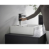 Bateria umywalkowa 100 z odizolowanym kanałem wody bez kompletu odpływowego Czarny Matowy Vernis Shape HANSGROHE 71569670