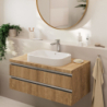 Bateria umywalkowa 190 z odizolowanym kanałem wody i kpl odpływowym z cięgłem Chrom Vernis Blend HANSGROHE 71572000