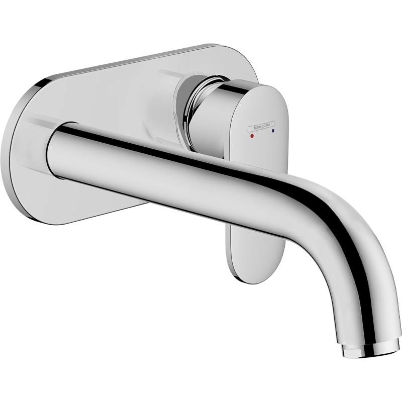 Jednouchwytowa bateria umywalkowa z wylewką 20,7 cm, ścienna, podtynkowa Chrom Vernis Blend HANSGROHE 71576000