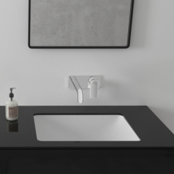 Jednouchwytowa bateria umywalkowa z wylewką 20,7 cm, ścienna, podtynkowa Chrom Vernis Shape HANSGROHE 71578000