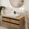 Jednouchwytowa bateria umywalkowa 100 bez kompletu odpływowego Czarny Matowy Vernis Blend HANSGROHE 71580670
