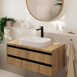 Jednouchwytowa bateria umywalkowa 190 bez kompletu odpływowego Czarny Matowy Vernis Blend HANSGROHE 71582670