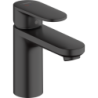 Jednouchwytowa bateria umywalkowa 100 CoolStart z kompletem odpływowym z cięgłem Czarny Matowy Vernis Blend HANSGROHE 71585670