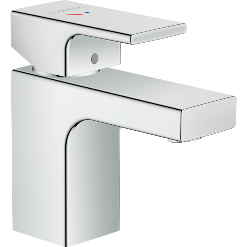Bateria umywalkowa 70 CoolStart z odizolowanym kanałem wody i kpl odpływowym z cięgłem Chrom Vernis Shape HANSGROHE 71593000