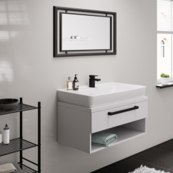 Bateria umyw. 70 CoolStart z odizolowanym kanałem wody i kpl odpływowym z cięgłem Czarny Matowy Vernis Shape HANSGROHE 71593670