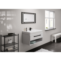 Bateria umyw. 70 CoolStart z odizolowanym kanałem wody i kpl odpływowym z cięgłem Czarny Matowy Vernis Shape HANSGROHE 71593670