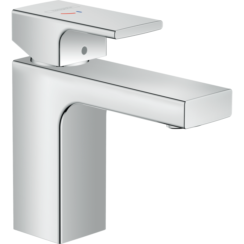 Bateria umywalkowa 100 CoolStart z odizolowanym kanałem wody i kpl odpływowym z cięgłem Chrom Vernis Shape HANSGROHE 71594000