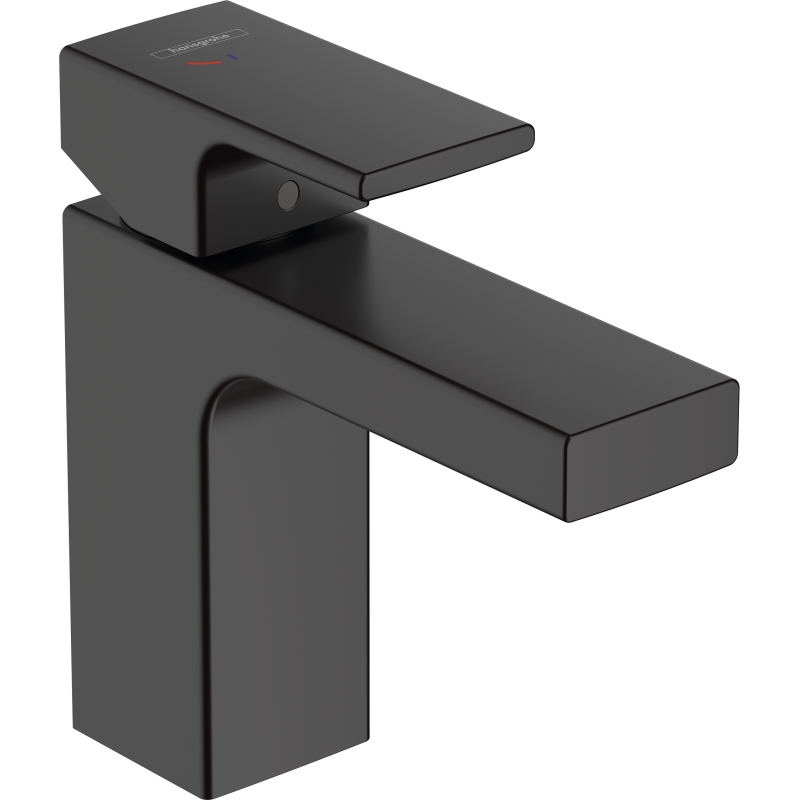 Bateria umyw. 100 CoolStart z odizolowanym kanałem wody i kpl odpływowym z cięgłem Czarny Matowy Vernis Shape HANSGROHE 71594670