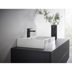 Bateria umyw. 100 CoolStart z odizolowanym kanałem wody i kpl odpływowym z cięgłem Czarny Matowy Vernis Shape HANSGROHE 71594670
