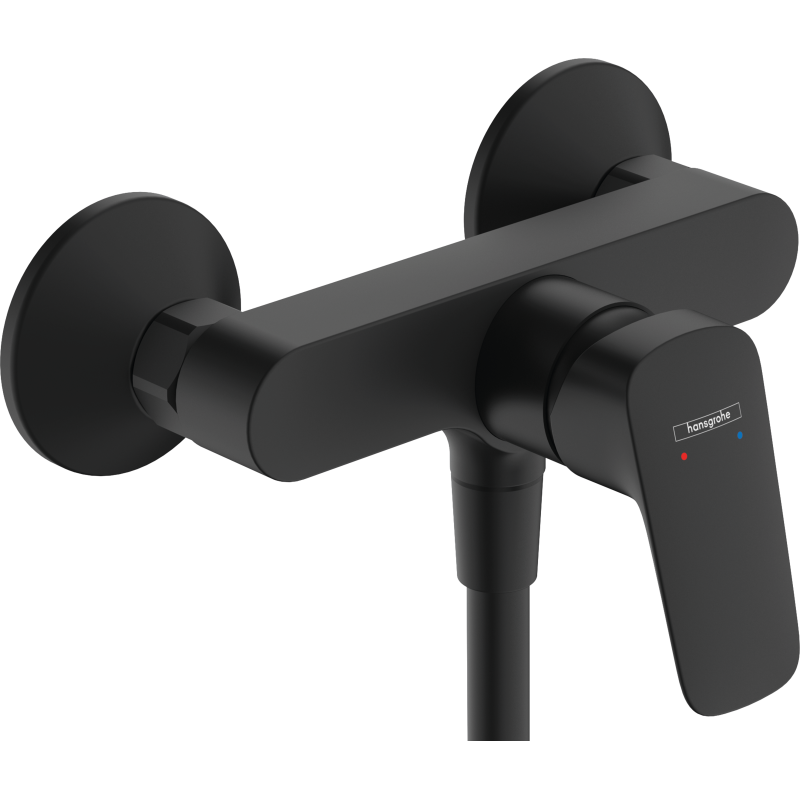Jednouchwytowa bateria prysznicowa z 2 zakresami przepływu, natynkowa Czarny Matowy Logis HANSGROHE 71601670