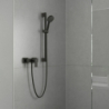 Jednouchwytowa bateria prysznicowa, natynkowa Czarny Matowy Vernis Shape HANSGROHE 71650670