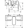 Jednouchwytowa bateria prysznicowa, natynkowa Czarny Matowy Vernis Shape HANSGROHE 71650670
