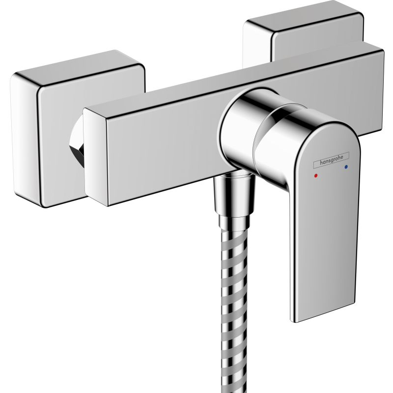 Jednouchwytowa bateria prysznicowa z 2 zakresami przepływu, natynkowa Chrom Vernis Shape HANSGROHE 71656000