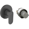 Podtynkowa bateria prysznicowa z element podstawowym Czarny Matowy Vernis Blend HANSGROHE 71663670