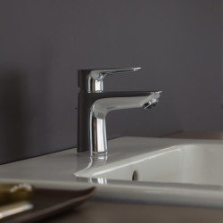 Bateria umyw. 80 LowPressure do bezciśnieniowych podgrzewaczy wody z kpl odpływowym z cięgłem Chrom Talis E HANSGROHE 71707000