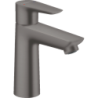 Jednouchwytowa bateria umywalkowa 110 z kompletem odpływowym z cięgłem Czarny Chrom Szczotkowany Talis E HANSGROHE 71710340