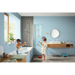 Jednouchwytowa bateria umywalkowa 110 z kompletem odpływowym Push-Open Chrom Talis E HANSGROHE 71711000