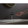 Jednouchwytowa bateria umywalkowa 110 bez kompletu odpływowego Czarny Chrom Szczotkowany Talis E HANSGROHE 71712340