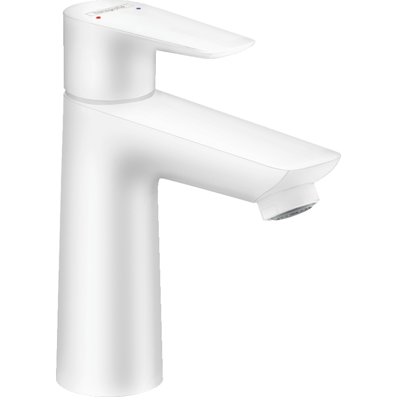 Jednouchwytowa bateria umywalkowa 110 bez kompletu odpływowego Biały Matowy Talis E HANSGROHE 71712700