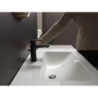 Jednouchwytowa bateria umywalkowa 110 CoolStart z kompletem odpływowym z cięgłem Czarny Matowy Talis E HANSGROHE 71713670