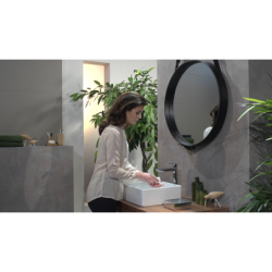 Jednouchwytowa bateria umywalkowa 240 do umywalek nablatowych z kompletem odpływowym z cięgłem Chrom Talis E HANSGROHE 71716000