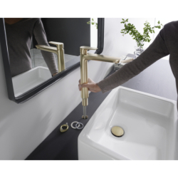 Jednouchwytowa bateria umywalkowa 240 bez kompletu odpływowego Brąz Szczotkowany Talis E HANSGROHE 71717140