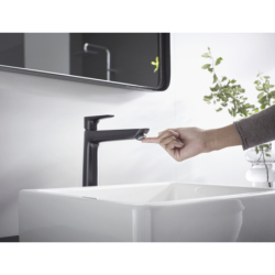 Jednouchwytowa bateria umywalkowa 240 bez kompletu odpływowego Czarny Matowy Talis E HANSGROHE 71717670