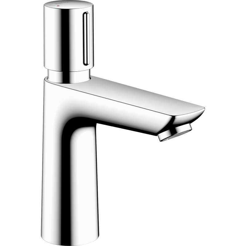 Samozamykająca bateria umywalkowa 110 z regulacją temperatury bez kompletu odpływowego Chrom Talis E HANSGROHE 71718000