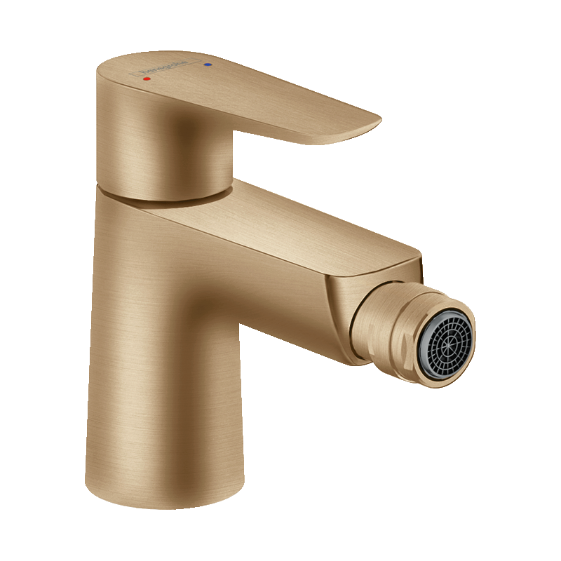 Jednouchwytowa bateria bidetowa z kompletem odpływowym z cięgłem Brąz Szczotkowany Talis E HANSGROHE 71720140