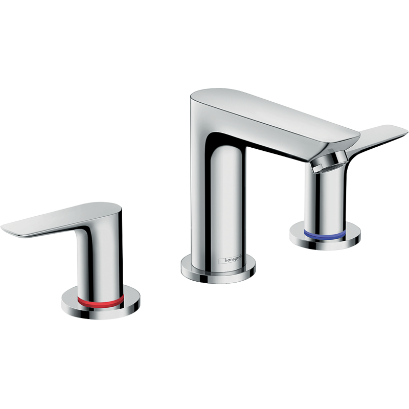 3-otworowa bateria umywalkowa z kompletem odpływowym z cięgłem Chrom Talis E HANSGROHE 71733000