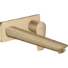 Jednouchwytowa bateria umywalkowa z wylewką 22,5 cm, ścienna, podtynkowa Brąz Szczotkowany Talis E HANSGROHE 71734140