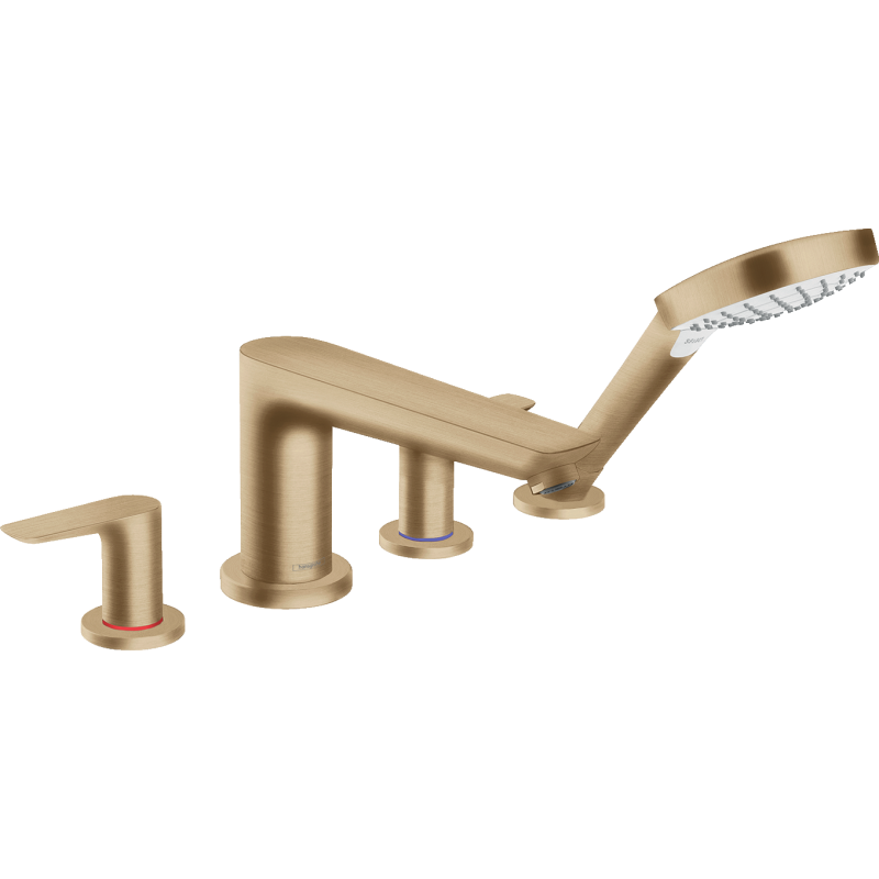 4-otworowa bateria na brzeg wanny Brąz Szczotkowany Talis E HANSGROHE 71748140