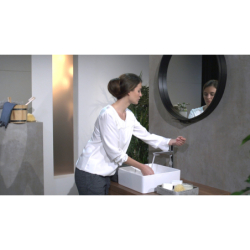 Bateria umywalkowa Select 240 do umywalek nablatowych z kompletem odpływowym z cięgłem Chrom Talis Select E HANSGROHE 71752000