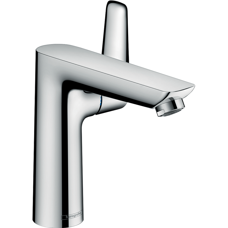 Jednouchwytowa bateria umywalkowa 150 z kompletem odpływowym z cięgłem Chrom Talis E HANSGROHE 71754000