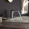 Jednouchwytowa bateria umywalkowa 150 z kompletem odpływowym z cięgłem Chrom Talis E HANSGROHE 71754000