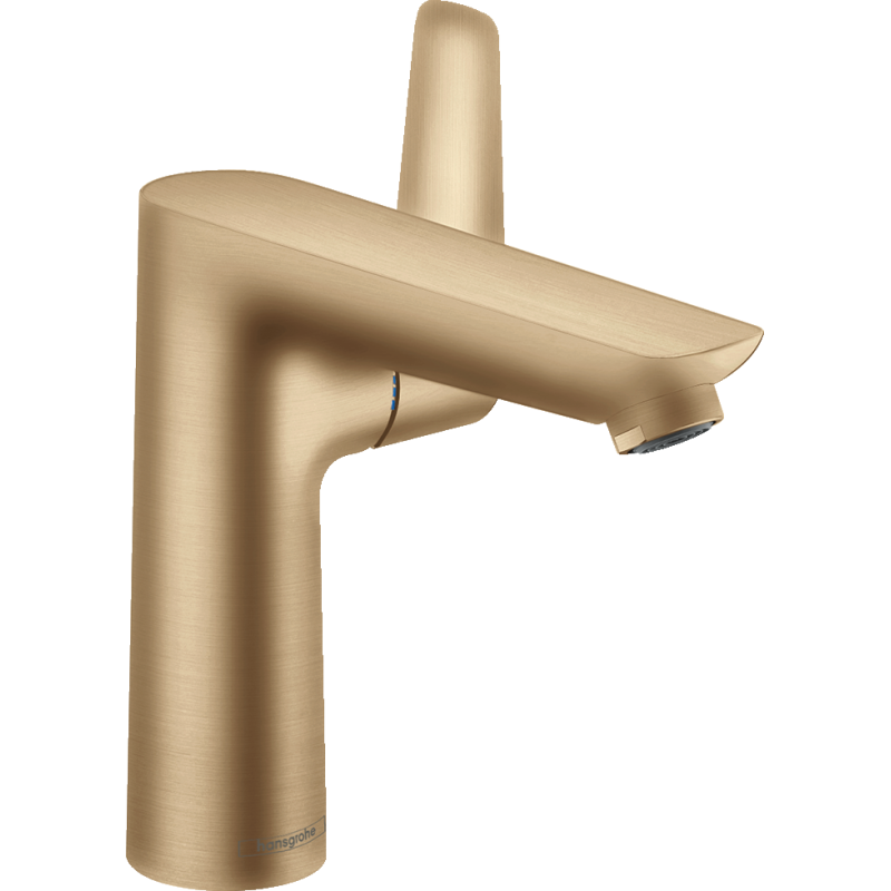 Jednouchwytowa bateria umywalkowa 150 z kompletem odpływowym z cięgłem Brąz Szczotkowany Talis E HANSGROHE 71754140