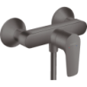 Jednouchwytowa bateria prysznicowa, natynkowa Czarny Chrom Szczotkowany Talis E HANSGROHE 71760340