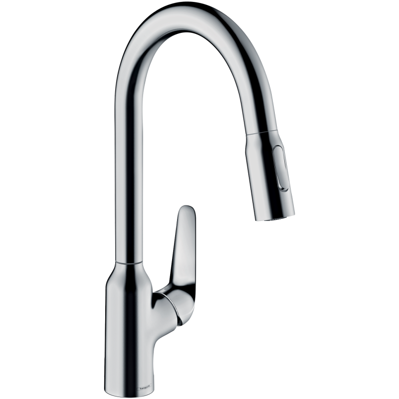 Jednouchwytowa bateria kuchenna 220, wyciągana wylewka, 2jet Chrom Focus M42 HANSGROHE 71800000