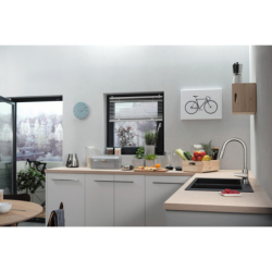 Jednouchwytowa bateria kuchenna 220, wyciągana wylewka, 2jet Stal Szlachetna Finish Focus M42 HANSGROHE 71800800