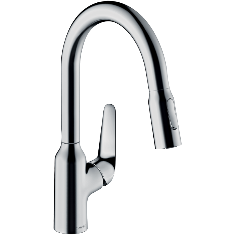 Jednouchwytowa bateria kuchenna 180, wyciągana wylewka, 2jet Chrom Focus M42 HANSGROHE 71801000