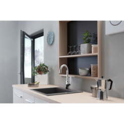 Jednouchwytowa bateria kuchenna 220, 1jet Chrom Focus M42 HANSGROHE 71802000