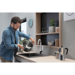 Jednouchwytowa bateria kuchenna 220, 1jet Chrom Focus M42 HANSGROHE 71802000