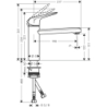 Jednouchwytowa bateria kuchenna 120, CoolStart, EcoSelection, 1jet Chrom Focus M42 HANSGROHE 71805000