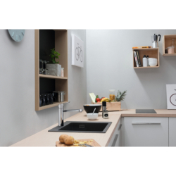 Jednouchwytowa bateria kuchenna 120, 1jet Chrom Focus M43 HANSGROHE 71816000