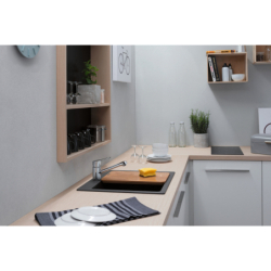 Jednouchwytowa bateria kuchenna 100, 1jet Chrom Focus M43 HANSGROHE 71818000
