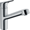 Jednouchwytowa bateria kuchenna 150, EcoSmart, wyciągana wylewka, 1jet Chrom Focus M43 HANSGROHE 71842000