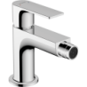 Jednouchwytowa bateria bidetowa z metalowym kompletem odpływowym z cięgłem Chrom Rebris E HANSGROHE 72213000