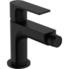 Jednouchwytowa bateria bidetowa z metalowym kompletem odpływowym z cięgłem Czarny Matowy Rebris E HANSGROHE 72213670